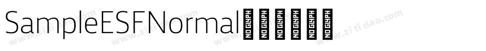 Sample ESF Normal字体转换